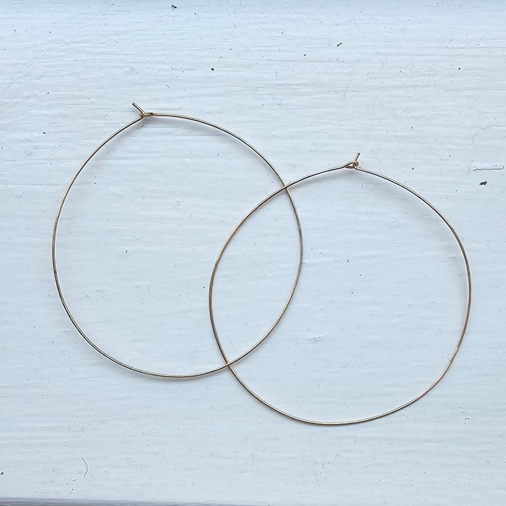14K Gold Filled Oversized Hoop Earrings